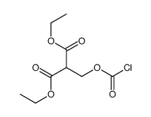 diethyl (chlorocarbonyloxy)methylmalonate Structure