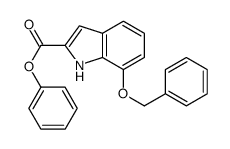 phenyl 7-phenylmethoxy-1H-indole-2-carboxylate Structure
