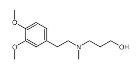 3-[N-methyl-N-(2-{3,4-dimethoxy-phenyl}-ethyl)amino]-propanol结构式