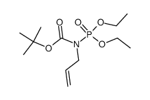 tert-butyl allyl(diethoxyphosphoryl)carbamate结构式