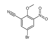 5-溴-2-甲氧基-3-硝基苯腈结构式