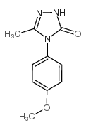 4-(4-甲氧基苯基)-5-甲基-2,4-二氢-3H-1,2,4-噻唑-3-酮结构式