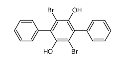 3',6'-dibromo-p-terphenyl-2',5'-diol结构式