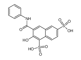 2-hydroxy-3-phenylcarbamoyl-naphthalene-1,6-disulfonic acid结构式