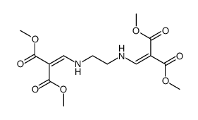 tetramethyl 2,2'-((ethane-1,2-diylbis(azanediyl))bis(methanylylidene))dimalonate Structure