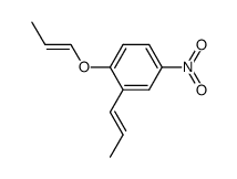 4-nitro-2-(prop-1-enyl)-1-(prop-1-enyloxy)benzene结构式