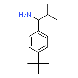 1-(4-tert-butylphenyl)-2-methylpropan-1-amine结构式