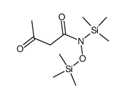 N-(trimethylsilyloxy)-N-(trimethylsilyl)acetoacetamide结构式