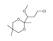 2-(3-chloro-1-methoxypropyl)-2,5,5-trimethyl-1,3-dioxane结构式