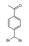 1-[4-(dibromomethyl)phenyl]ethanone结构式