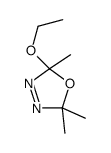 2-ethoxy-2,5,5-trimethyl-1,3,4-oxadiazole结构式