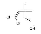 5,5-dichloro-3,3-dimethylpent-4-en-1-ol结构式