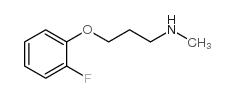 [3-(2-氟苯氧基)丙基]甲胺结构式