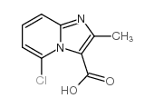 5-氯-2-甲基咪唑[1,2-a]吡啶-3-羧酸结构式