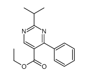 Ethyl 2-isopropyl-4-phenyl-5-pyrimidinecarboxylate结构式