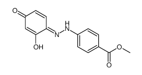 methyl 4-[2-(2-hydroxy-4-oxocyclohexa-2,5-dien-1-ylidene)hydrazinyl]benzoate Structure