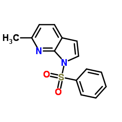 6-METHYL-1-(PHENYLSULFONYL)-1H-PYRROLO[2,3-B]PYRIDINE Structure