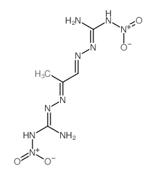 [[N-[[(1Z)-1-[(Z)-[amino-[(hydroxy-oxo-azaniumyl)amino]methylidene]hydrazinylidene]propan-2-ylidene]amino]carbamimidoyl]amino]-hydroxy-oxo-azanium结构式