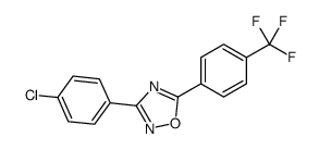 3-(4-chlorophenyl)-5-[4-(trifluoromethyl)phenyl]-1,2,4-oxadiazole Structure