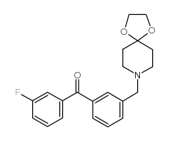 3-[8-(1,4-二恶-8-氮杂螺[4.5]癸基)-甲基]-3'-氟苯甲酮图片