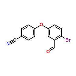 4-(4-bromo-3-formylphenoxy)benzonitrile Structure