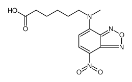 Hexanoic acid, 6-[methyl(7-nitro-2,1,3-benzoxadiazol-4-yl)amino] Structure