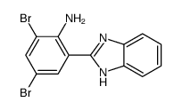 2-(1H-benzimidazol-2-yl)-4,6-dibromoaniline Structure