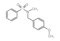 N-(4-甲氧基苄基)-N-甲基苯磺酰胺结构式