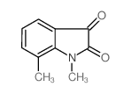 1,7-二甲基吲哚啉-2,3-二酮结构式