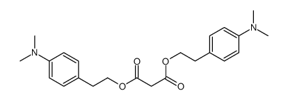 bis[2-[4-(dimethylamino)phenyl]ethyl] propanedioate Structure