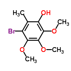 3-Bromo-4,5,6-trimethoxy-2-methylphenol Structure