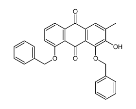 2-hydroxy-3-methyl-1,8-bis(phenylmethoxy)anthracene-9,10-dione Structure