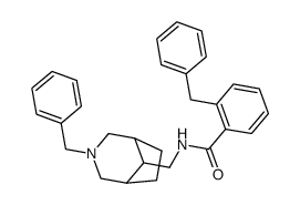 2-Benzyl-N-[(3-benzyl-3-azabicyclo[3.2.1]oct-8-yl)methyl]benzamide结构式
