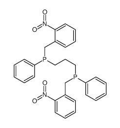 (2-nitrophenyl)methyl-[3-[(2-nitrophenyl)methyl-phenylphosphanyl]propyl]-phenylphosphane结构式