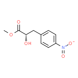 (S)-2-羟基-3-(4-硝基苯基)丙酸甲酯结构式