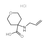 4-烯丙基氨基-四氢-吡喃-4-羧酸盐酸盐结构式