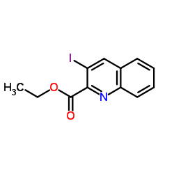 Ethyl 3-iodo-2-quinolinecarboxylate结构式