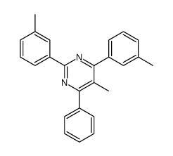 5-methyl-2,4-bis(3-methylphenyl)-6-phenylpyrimidine Structure