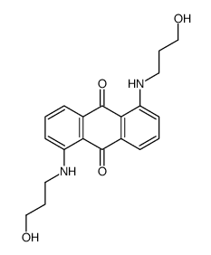 1,5-bis(3-hydroxypropylamino)anthracene-9,10-dione Structure