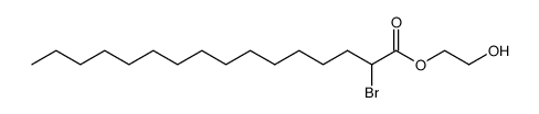 2-hydroxyethyl 2-bromohexadecanoate结构式