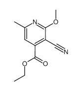 ethyl 3-cyano-2-methoxy-6-methylisonicotinate Structure