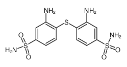 3,3'-diamino-4,4'-sulfanediyl-bis-benzenesulfonic acid diamide结构式