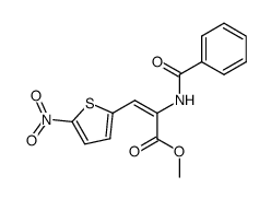 2-benzoylamino-3-(5-nitro-[2]thienyl)-acrylic acid methyl ester Structure