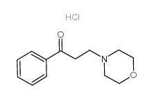 1-Propanone,3-(4-morpholinyl)-1-phenyl-, hydrochloride (1:1) Structure