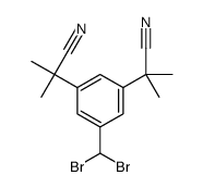 α,α,α’,α’-Tetramethyl-5-(dibromomethyl)-1,3-benzenediacetonitrile structure