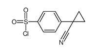 4-(1-cyanocyclopropyl)benzenesulfonyl chloride Structure