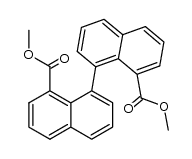 dimethyl 1,1'-binaphthyl-8,8'-dicarboxylate Structure