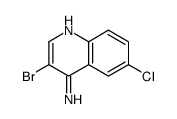4-Amino-3-bromo-6-chloroquinoline Structure