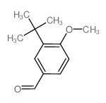 3-(叔丁基)-4-甲氧基苯甲醛结构式