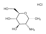 2-Amino-2-deoxyglucose hydrochloride结构式